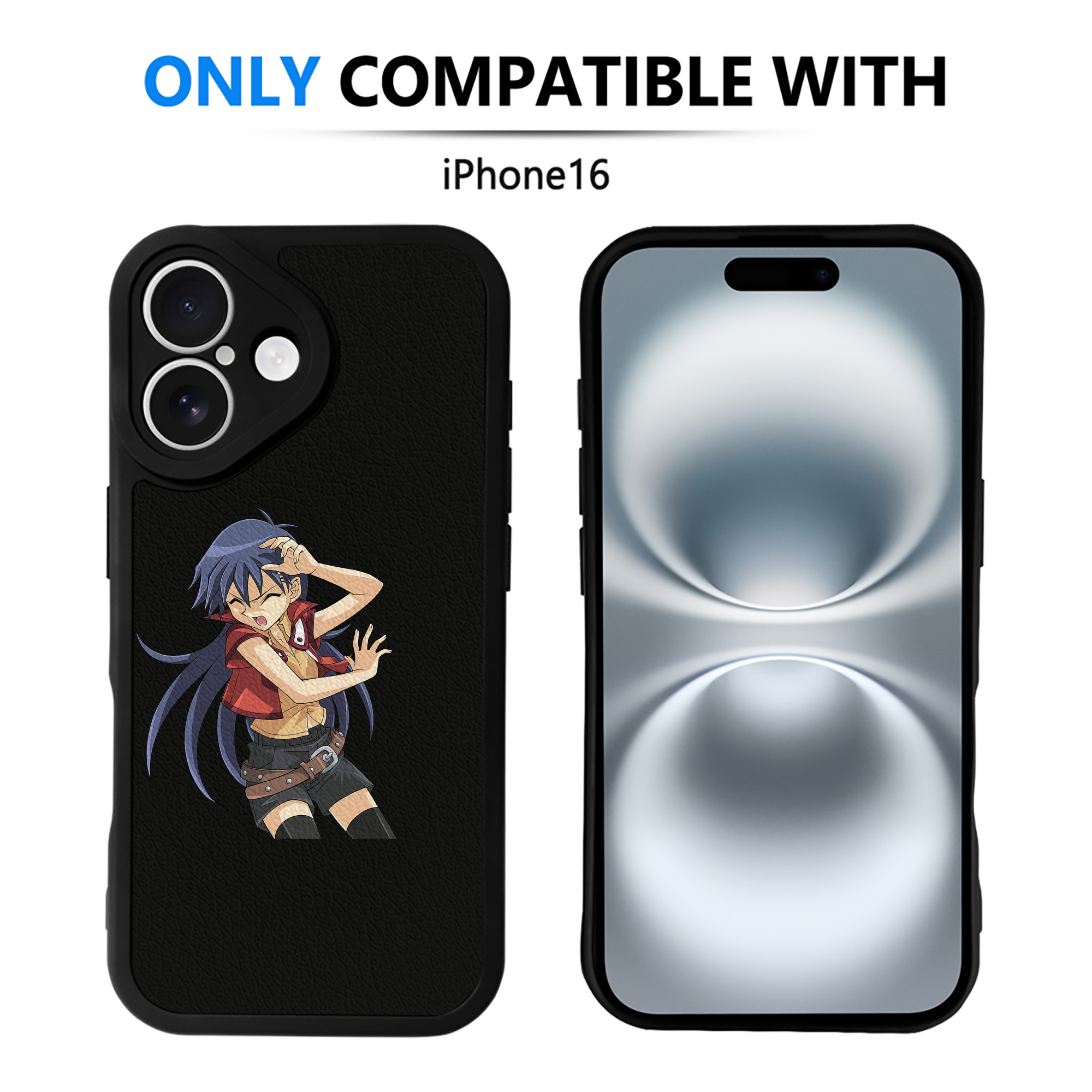 （画像用） 遊☆戯☆王 Yu-Gi-Oh! 【iPhone 16シリーズ対応】シリコンスマホケース（レザー調） 材質：シリコン
